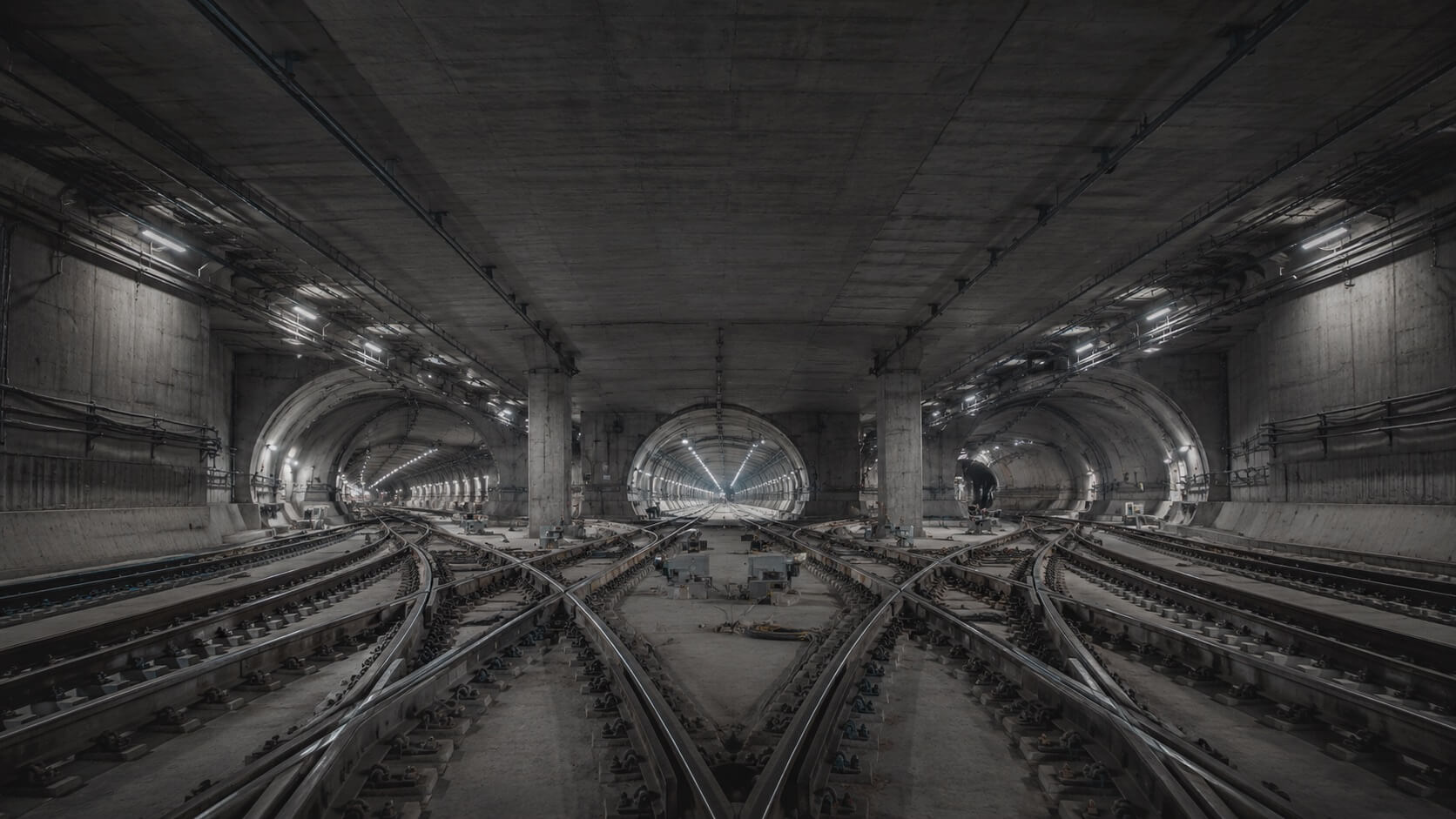 Image of tunnels, representing movement of transactions